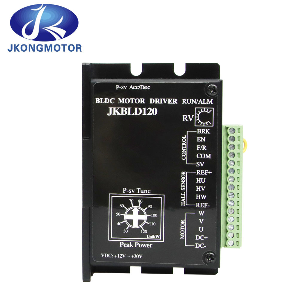 JKBLD120 αβούρτσιστος οδηγός 10V~30VDC 0A-8A ΣΥΝΕΧΩΝ μηχανών για τη μηχανή 0-120w BLDC