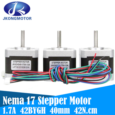 Nema 17 Stepper 4-μόλυβδος του 42N.cm μηχανών βαθμού 1.5A 42 μηχανών 42BYGH 1,8 (17HS4401S) (60oz.in) με το καλώδιο και το συνδετήρα FO 1m