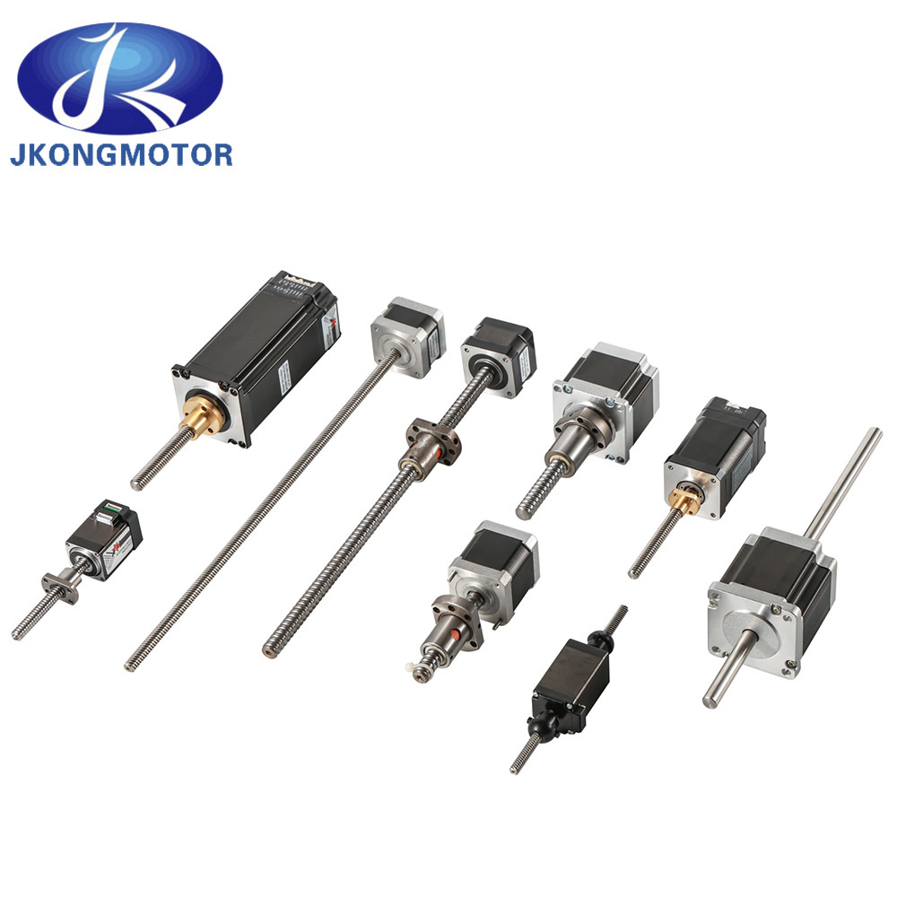 Jkongmotor Κινέζικο εργοστάσιο Nema8 11 14 16 17 23 24 34 Γραμμικός βήμα κινητήρας με μολύβι βίδα για 3D εκτυπωτή γραμμικό βήμα κινητήρα